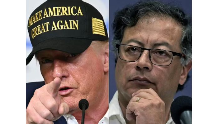 Foto: Mandel Ngan e Joaquín Sarmiento/AFP Colômbia rechaça ameaças de Donald Trump contra Petro